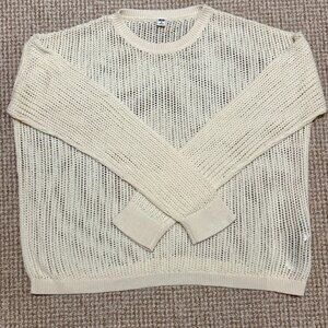 Uniqlo Mesh Crew Neck Jumper